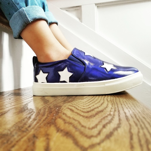 Kids Metallic Star Slip-On Shoe - Picture 4 of 7